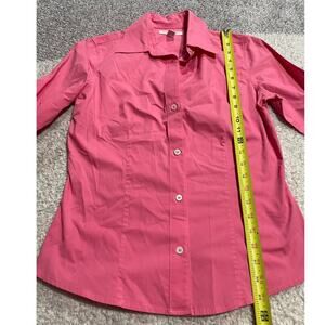 Banana Republic Women's Size Small Tailored Non Iron Stretch Shirt Pink